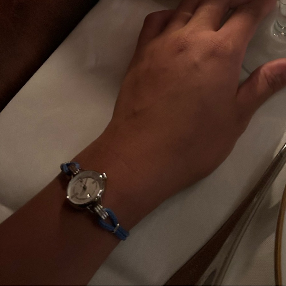 Unique Tiny Blue Interchangeable Bracelet Watch - image 3